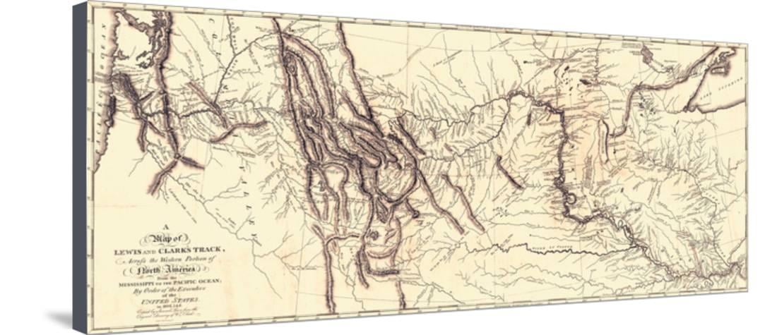 Map of the Lewis and Clark American Expedition, 1804-1806, Prepared 1814 inside Historical past of the Stretched Canvas Print Wall Artwork image about Lewis and Clark Printable Map known as Map of the Lewis and Clark American Expedition, 1804-1806, Written 1814 in just Heritage of the Stretched Canvas Print Wall Artwork